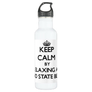 Keep calm by relaxing at Pismo State Beach Califor 710 Ml Water Bottle