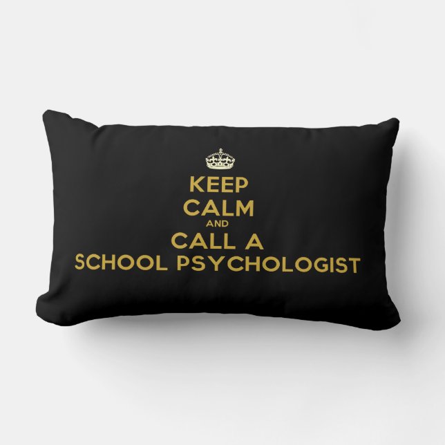 Keep Calm & Call a School Psychologist Pillow (Front)
