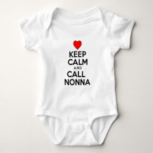 Keep Calm Call Nonna Baby Bodysuit