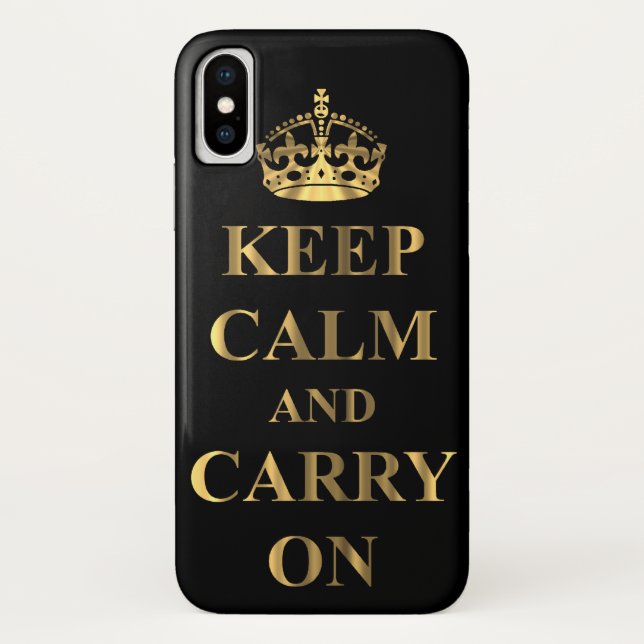 Keep calm & carry on Case-Mate iPhone case (Back)