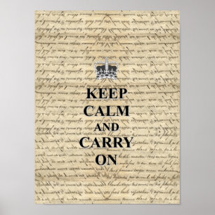 Keep Calm & Carry On Poster