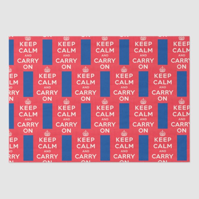 KEEP CALM & CARRY ON,  TISSUE PAPER (Front)