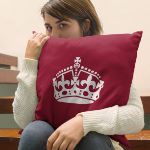 Keep Calm Crown Cushion