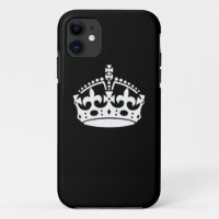 KEEP CALM CROWN on Black Customise This!