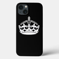 KEEP CALM CROWN on Black Customize This!