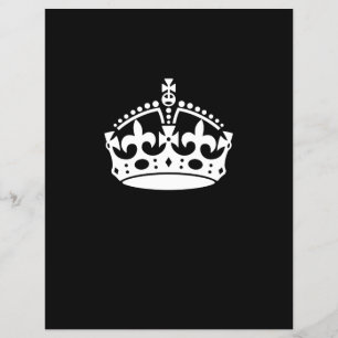 Keep Calm Crown on Black Flyer