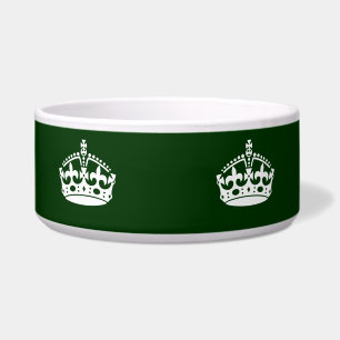 KEEP CALM CROWN on Forest Green Customise This