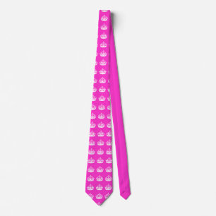 KEEP CALM CROWN on Hot Pink Customise This! Tie