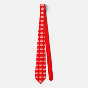 KEEP CALM CROWN on Red Customise This! Tie