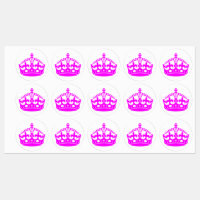 Keep Calm Crown Pink Fuchsia