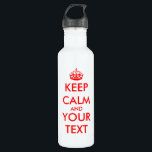Keep calm | Customisable template. 710 Ml Water Bottle<br><div class="desc">Keep calm | Customisable template.</div>