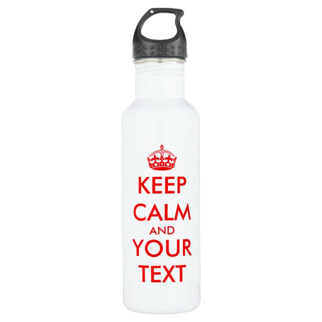 Keep calm | Customisable template. 710 Ml Water Bottle (Front)