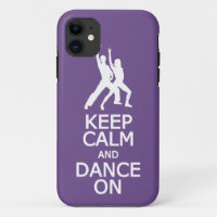Keep Calm & Dance On custom colour iPhone case