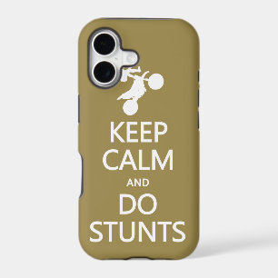 Keep Calm & Do Stunts custom colour iPhone case