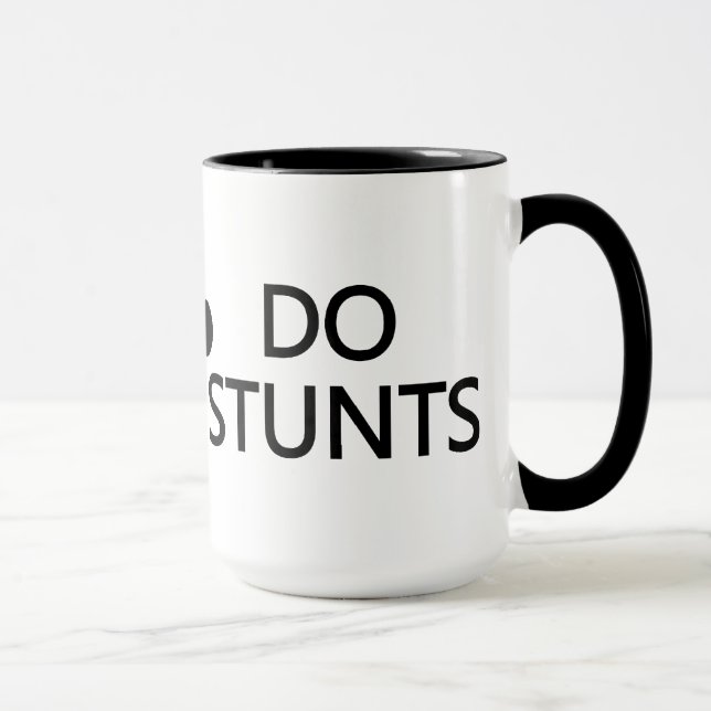Keep Calm & Do Stunts mug - choose style & colour (Right)