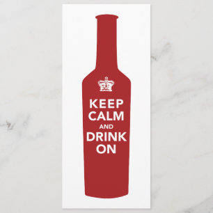 Keep Calm & Drink 60th Birthday Party Invitation