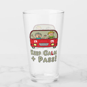 Keep Calm Driving Test Glass