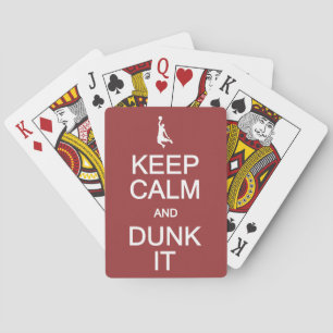 Keep Calm & Dunk It playing cards