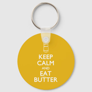 Keep Calm Eat Butter Key Ring