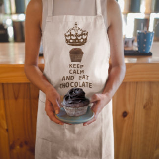 KEEP CALM EAT CHOCOLATE STANDARD APRON