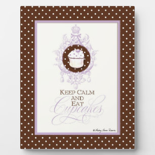 Keep Calm & Eat Cupcakes - Audrey Jeanne Plaque