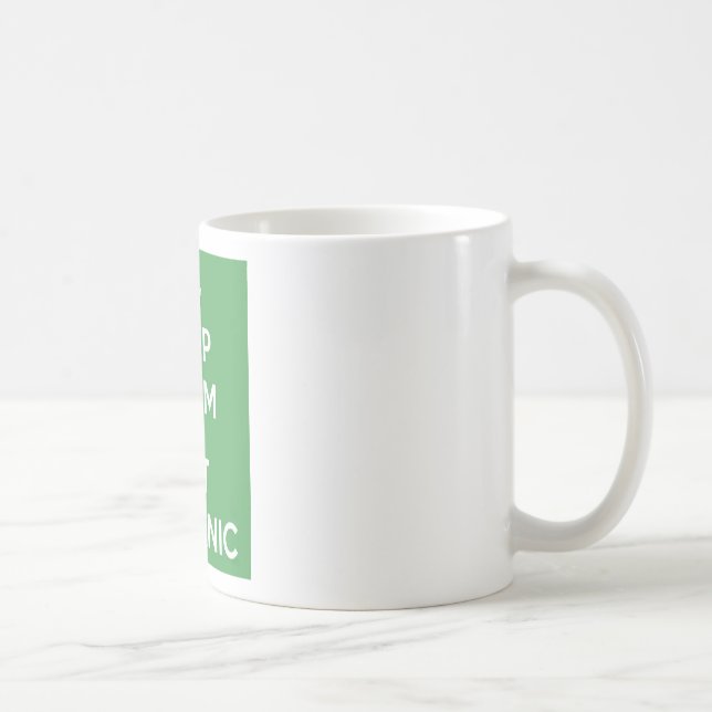 Keep calm eat Organic Coffee Mug (Right)