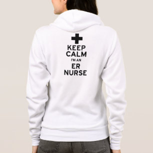 Keep Calm ER Nurse Hoodie