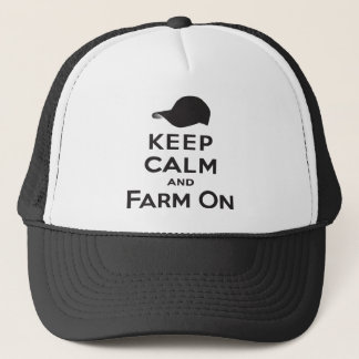 Keep Calm & Farm On - Trucker Hat