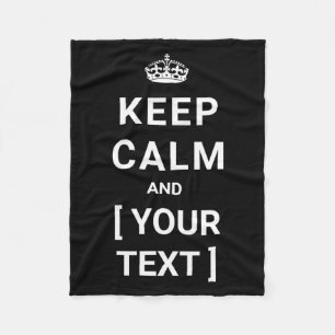 Keep Calm  Fleece Blanket
