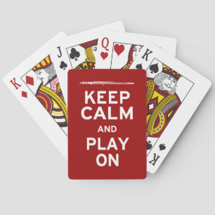 Keep Calm Flute Playing Cards