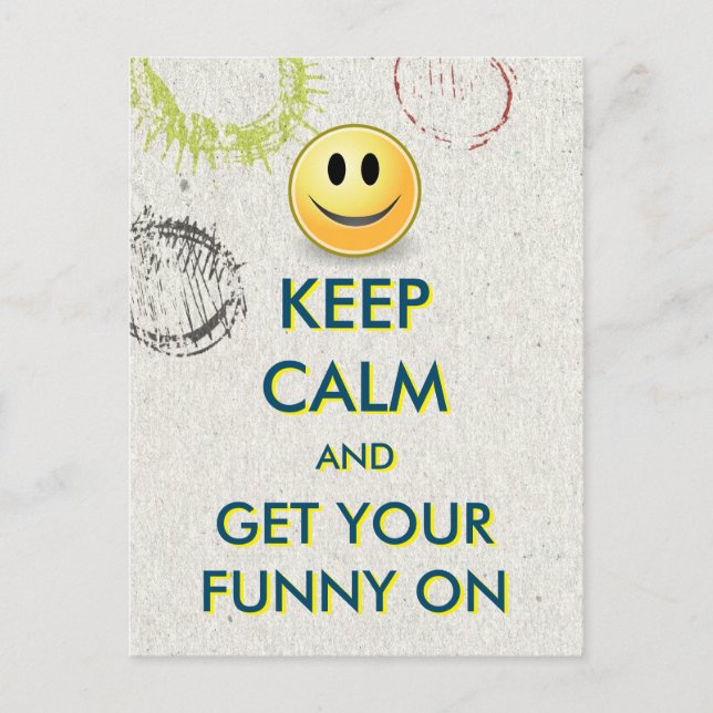 KEEP CALM Funny Movie Night Postcard (Front)