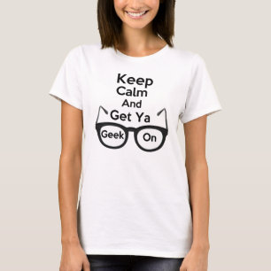 Keep Calm & Get Ya Geek On Baby Doll T-Shirt