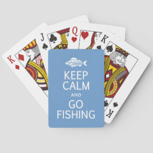 Keep Calm & Go Fishing custom playing cards