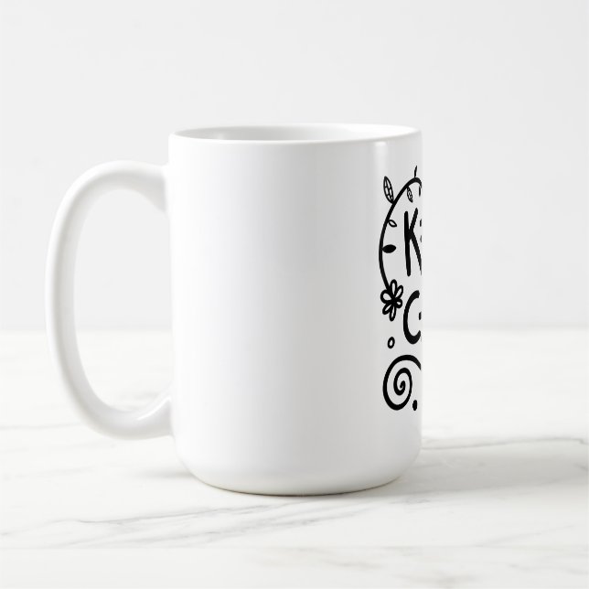 Keep calm, graffiti, nature coffee mug (Left)