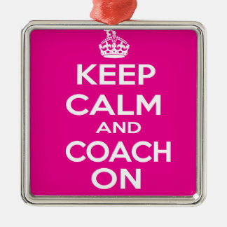 Keep Calm Gymnastics Coach Gift Metal Tree Decoration