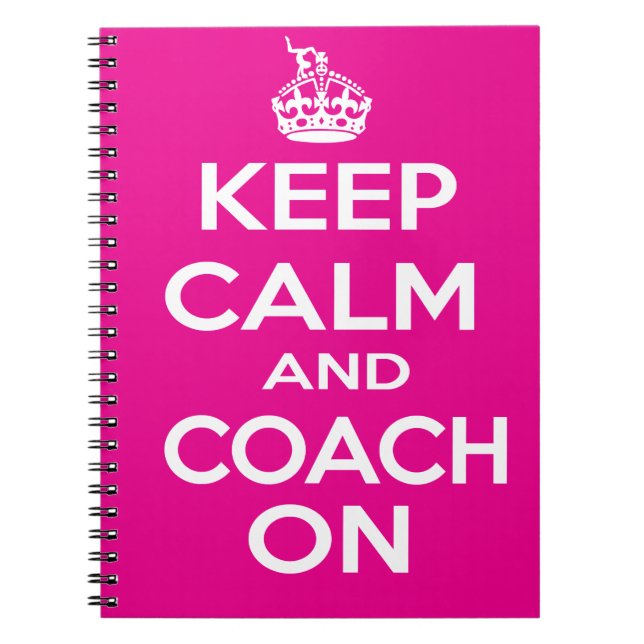 Keep Calm Gymnastics Coach Gift Notebook (Front)