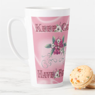Keep Calm Have Faith Latte Mug