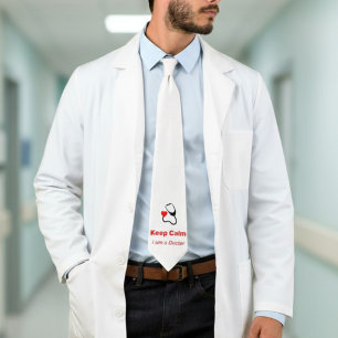 Keep Calm - I am a Doctor - funny Tie