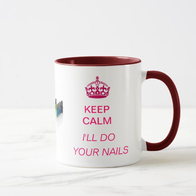 Keep calm - I'll do your nails mug (Right)