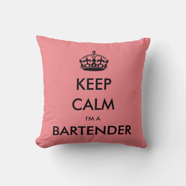 KEEP CALM I'M A BARTENDER CUSHION (Front)