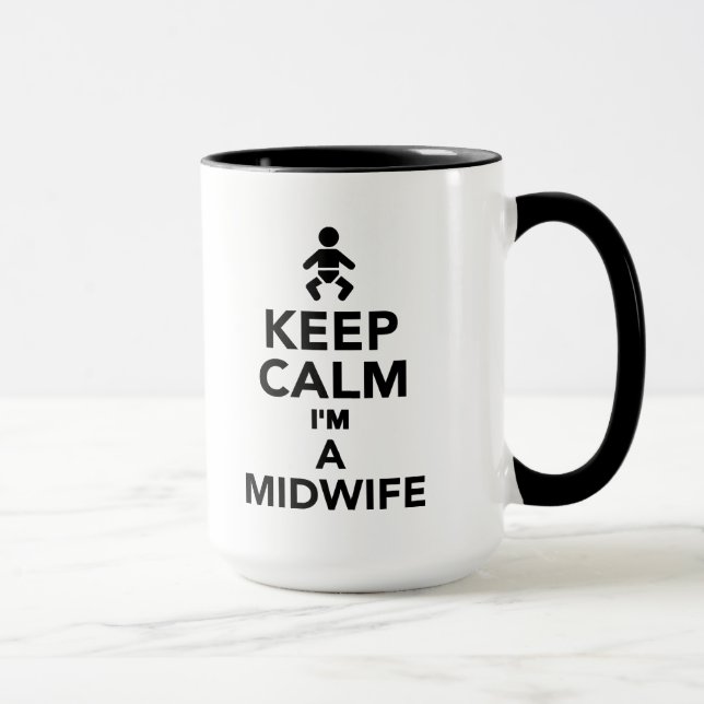 Keep calm I'm a Midwife Mug (Right)