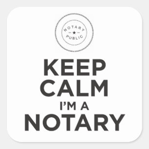Keep Calm I'm A Notary Sticker