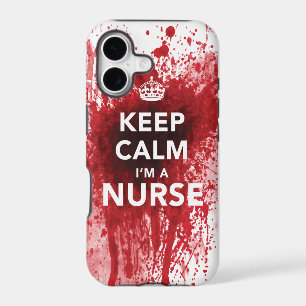 Keep Calm I'm a Nurse Blood-Spatted iPhone 5 Case