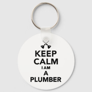 Keep calm I'm a Plumber Key Ring