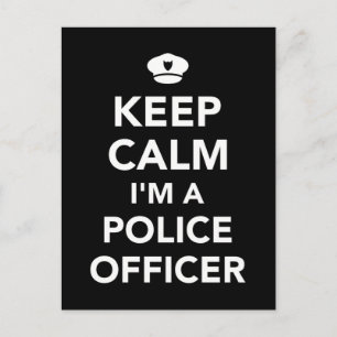 Keep calm I'm a Police officer Postcard