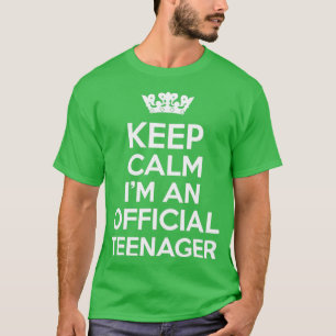 Keep Calm Im An Official nager Funny 13th Birthday T-Shirt