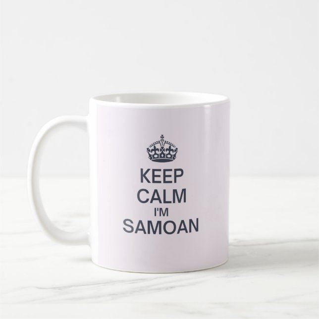 Keep Calm I'm Samoan Coffee Mug (Left)