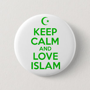 Keep Calm Islamic 6 Cm Round Badge