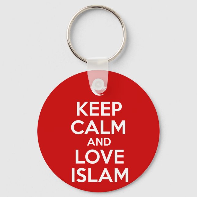 Keep Calm Islamic Key Ring (Front)