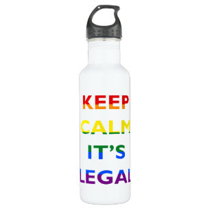Keep Calm It’s Legal Support LGBT 710 Ml Water Bottle